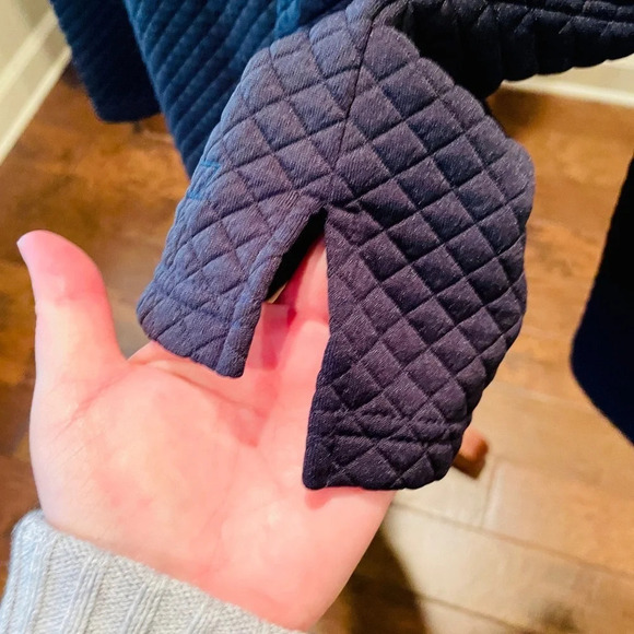 Zyia Active women’s quilted pullover sweatshirt oversized SZ S red black - Picture 5 of 8